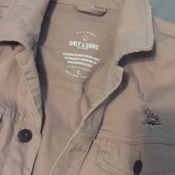 Ripped blush denim jacket - Picture 3 of 3